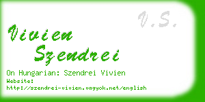 vivien szendrei business card